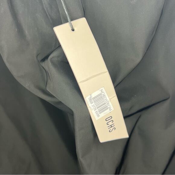 Et Ochs The Dolly Loose Fit Bubble Hem Stretch Woven Black Mini Dress Size XL - Picture 6 of 9